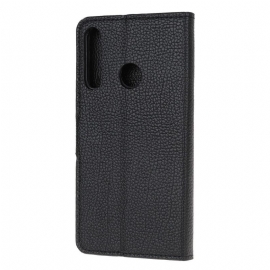 Folio Deksel Til Huawei P40 Lite Anti-fall E Style Litchi Skin Effect Leather