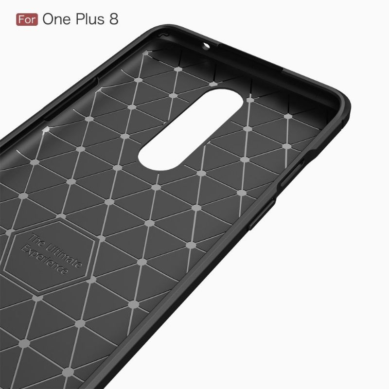 Deksel Til OnePlus 8 Janice I Carbon Brushed Gel