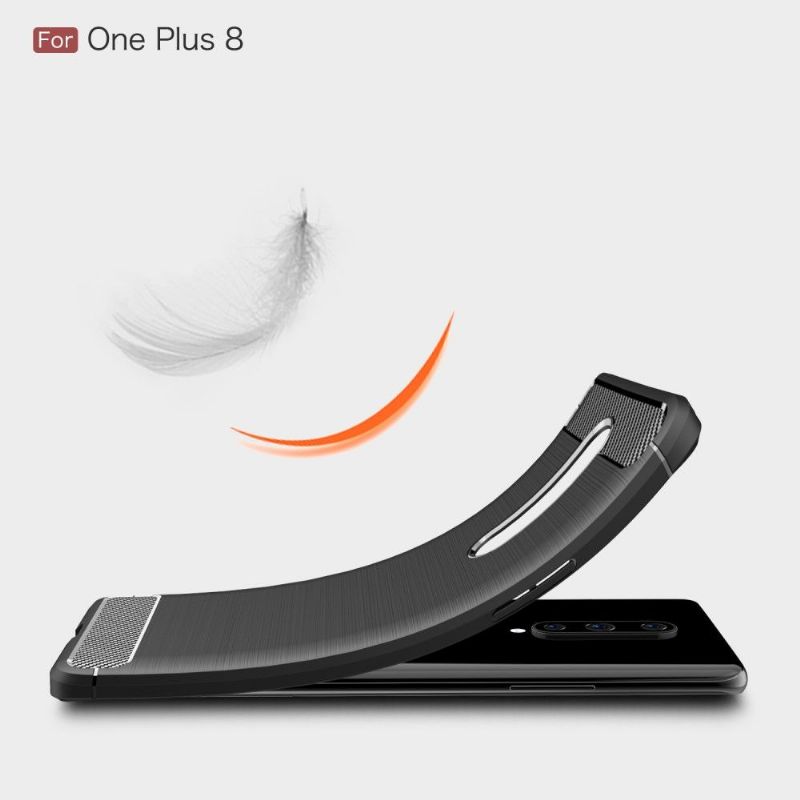 Deksel Til OnePlus 8 Janice I Carbon Brushed Gel