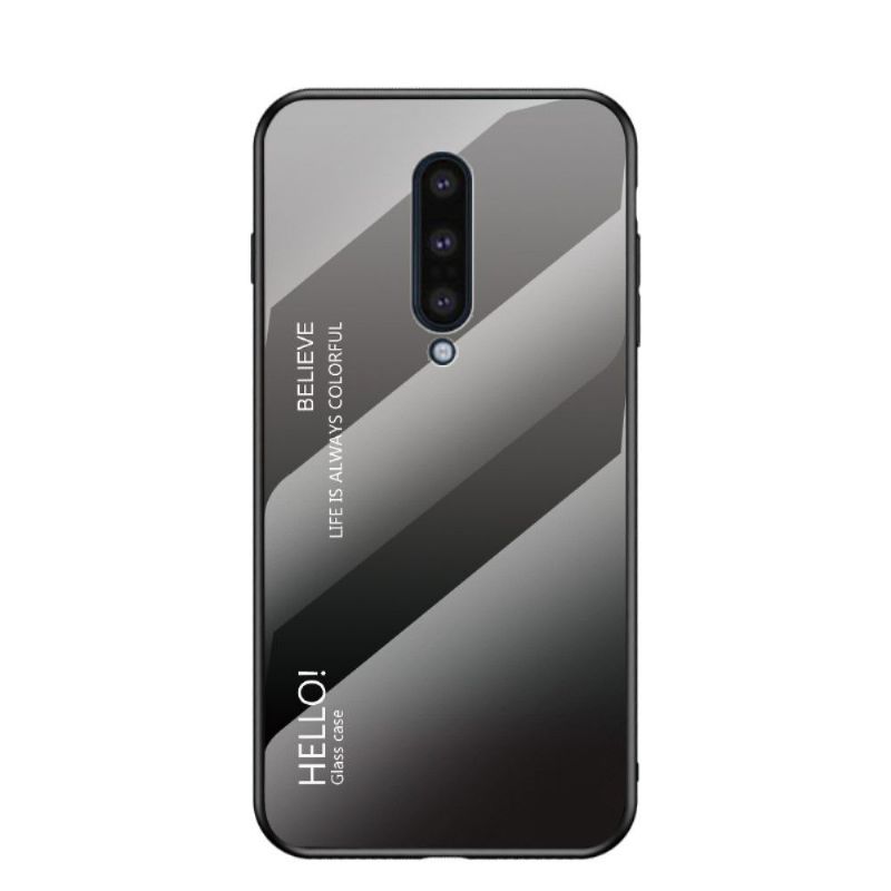 Deksel Til OnePlus 8 Originalitet Fargegradient Glassbakside