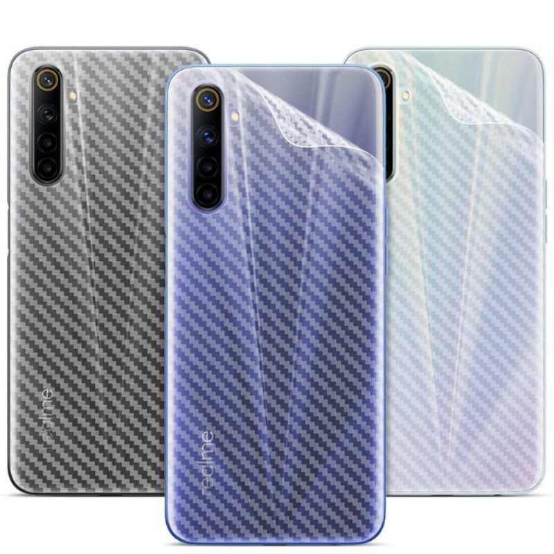 Carbon Bakre Films For Realme 6 (2 Stk)