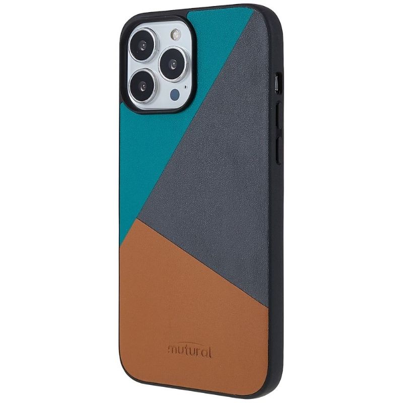 Deksel Til iPhone 13 Pro Tricolor Kunstskinn