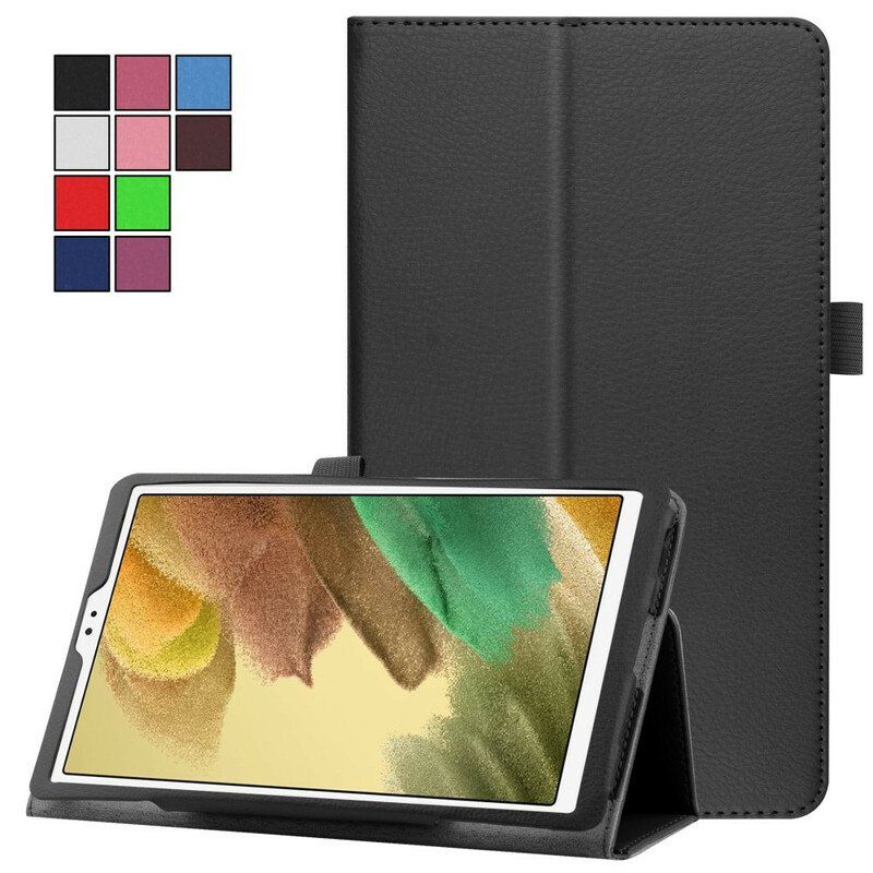 Etui Til Samsung Galaxy Tab A7 Lite 2 Litchi Kunstskinnklaffer