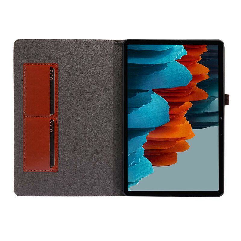 Etui Til Samsung Galaxy Tab S8 Plus / Tab S7 Plus 2 Skodder I Kunstskinn