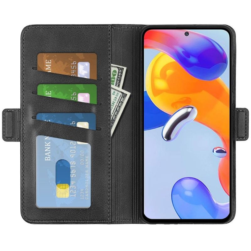 Etui Til Xiaomi Redmi Note 11 Pro / 11 Pro 5G Lommebok Deksel I Matt Kunstskinn