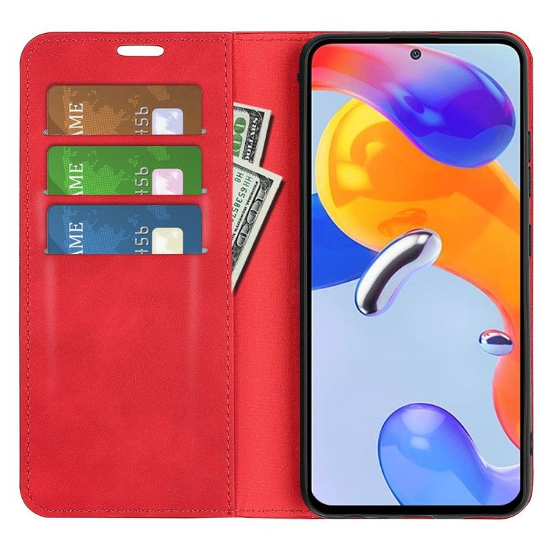 Etui Til Xiaomi Redmi Note 11 Pro / 11 Pro 5G Stativ I Kunstskinn