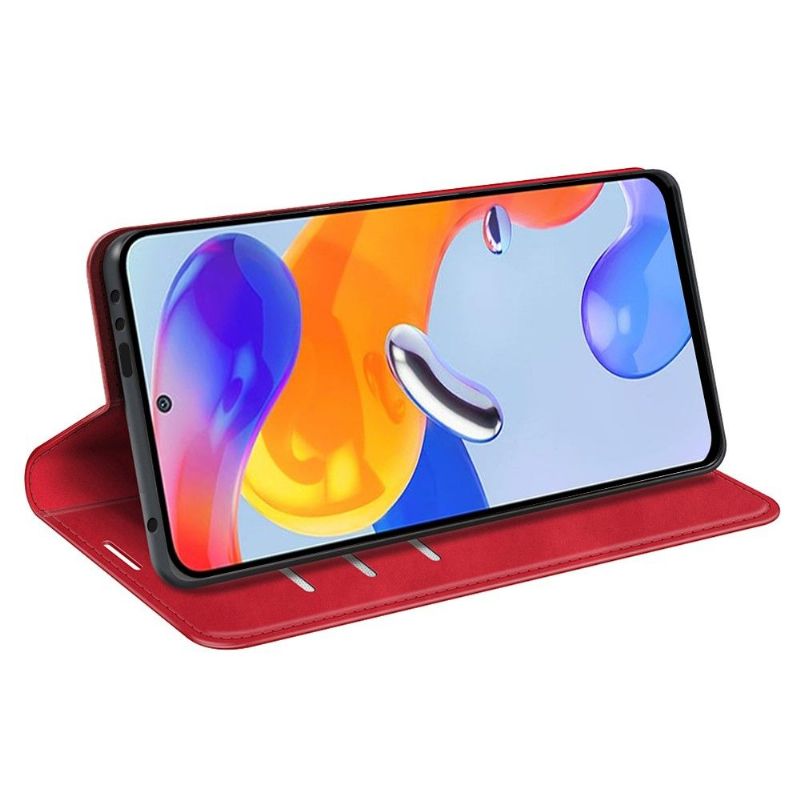 Etui Til Xiaomi Redmi Note 11 Pro / 11 Pro 5G Stativ I Kunstskinn