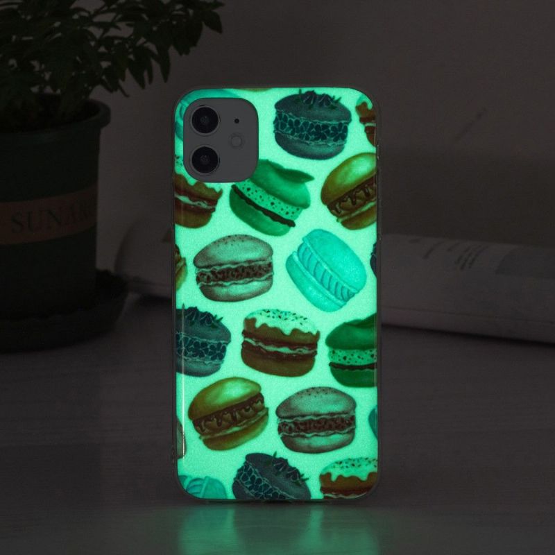 Deksel Til iPhone 11 Fluorescerende Makroner