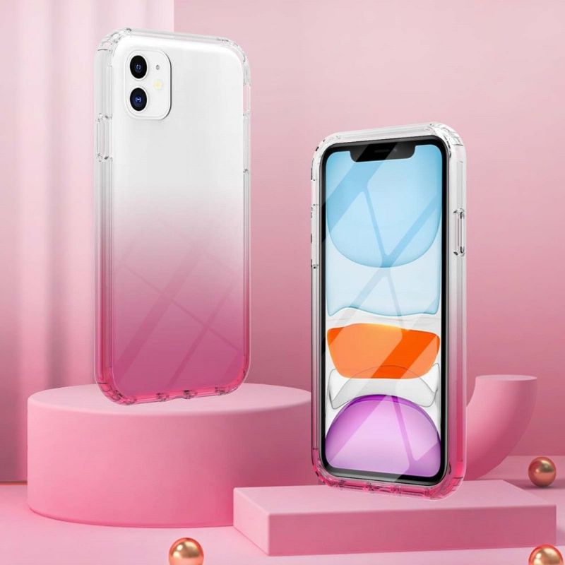 Deksel Til iPhone 11 Gradient Med Herdet Glass