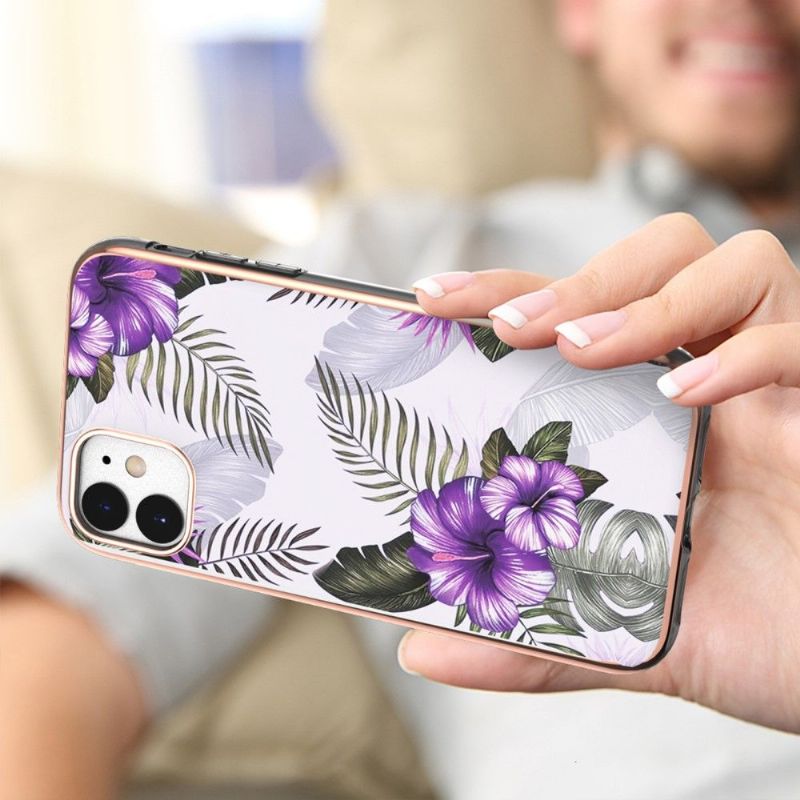 Deksel Til iPhone 11 Originalitet Eksotiske Blomster