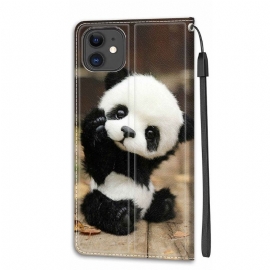 Folio Deksel Til iPhone 11 Lille Panda