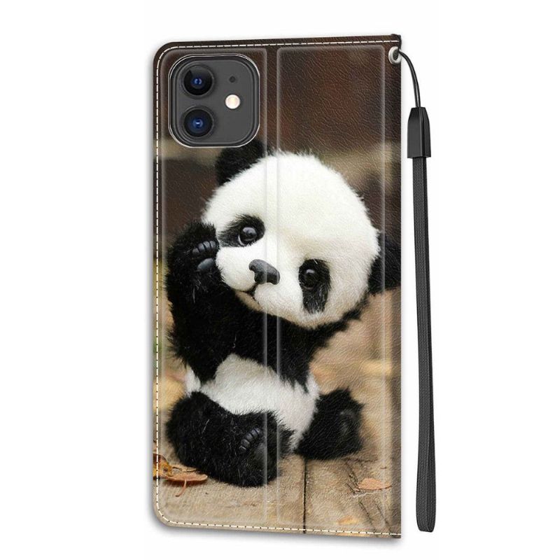 Folio Deksel Til iPhone 11 Lille Panda