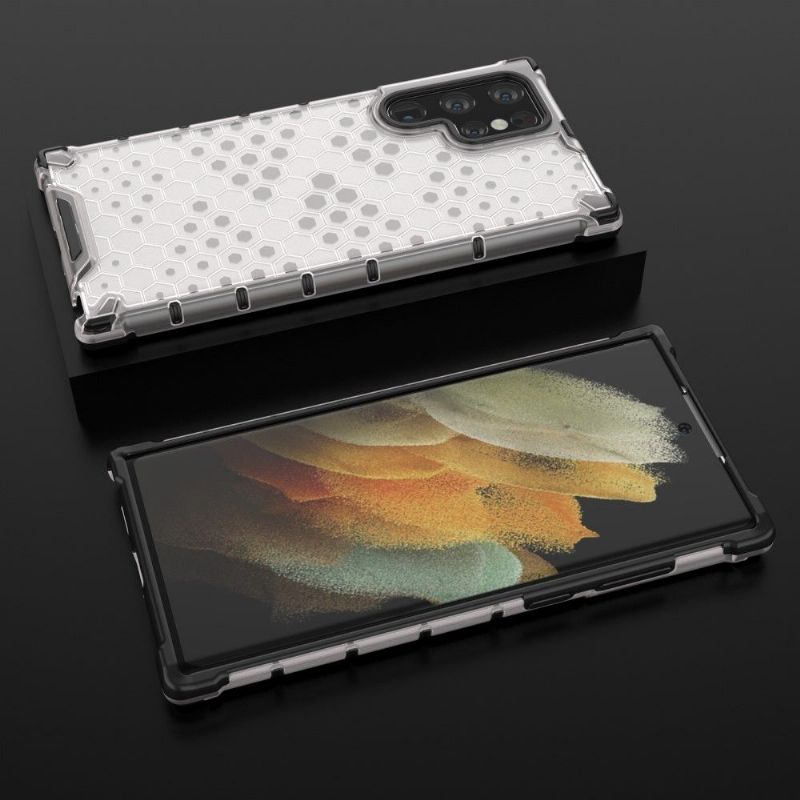 Deksel Til Samsung Galaxy S22 Ultra 5G Honeycomb Design