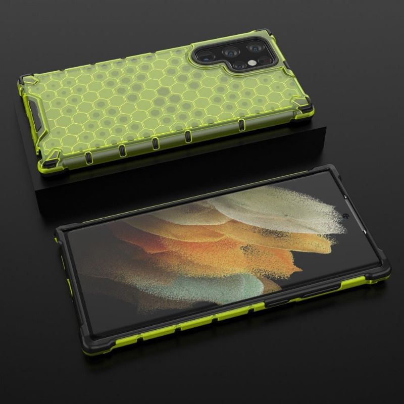 Deksel Til Samsung Galaxy S22 Ultra 5G Honeycomb Design