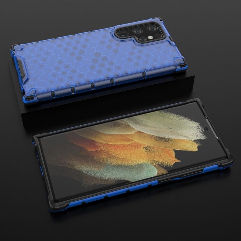 Deksel Til Samsung Galaxy S22 Ultra 5G Honeycomb Design