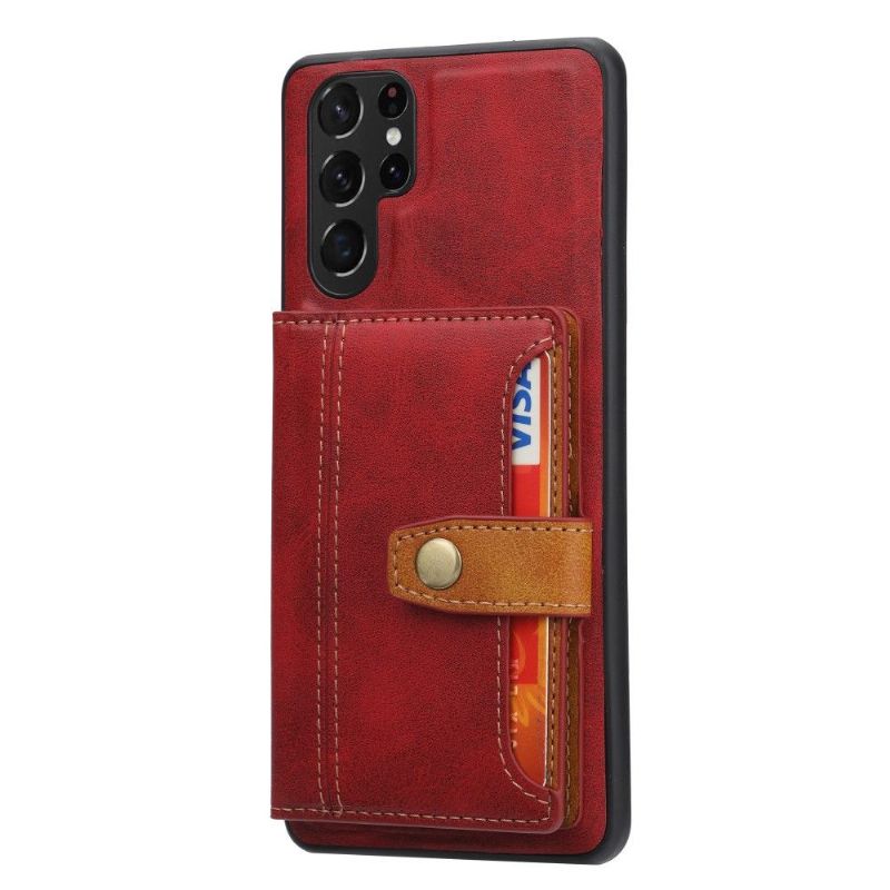 Deksel Til Samsung Galaxy S22 Ultra 5G Zoé Leather Effect Card Holder