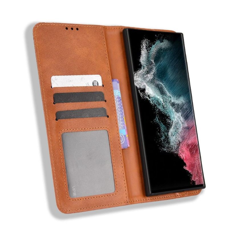 Etui Til Samsung Galaxy S22 Ultra 5G Cirénius Style Leather