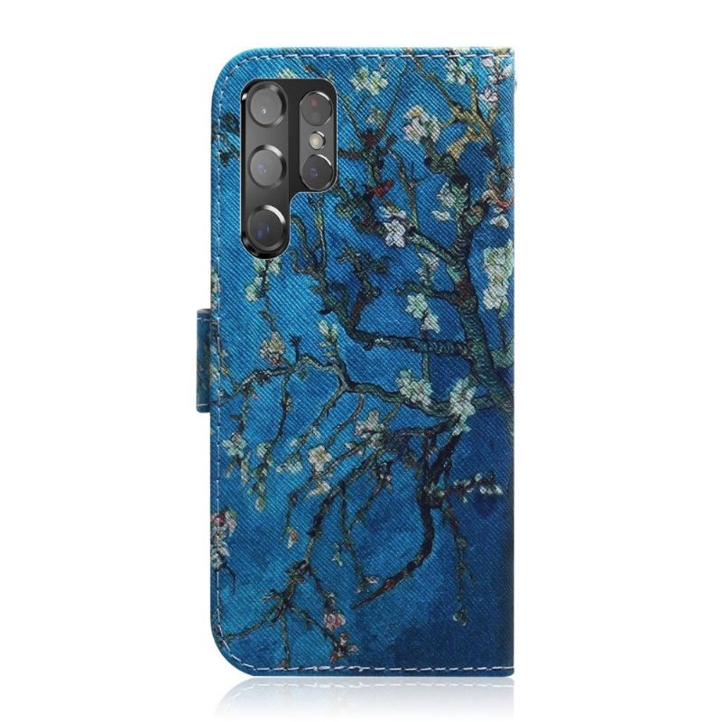 Etui Til Samsung Galaxy S22 Ultra 5G Mandelblomst