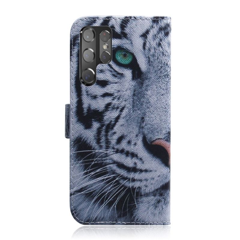 Etui Til Samsung Galaxy S22 Ultra 5G White Tiger