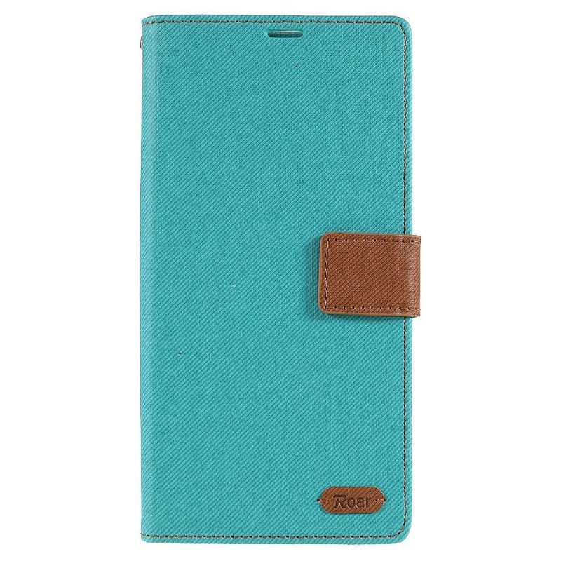 Folio Deksel Til Samsung Galaxy S22 Ultra 5G Roar Style Canvas