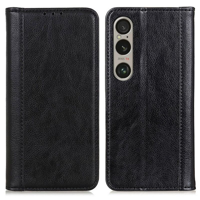 Folio Deksel Lær Sony Xperia 1 Vi Vintage Split Leather