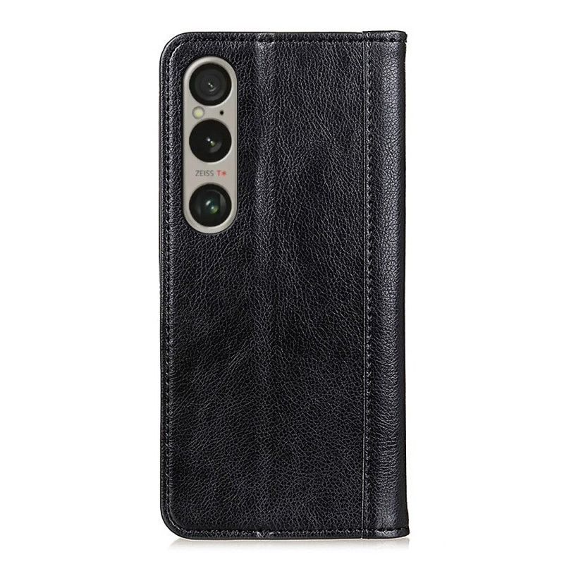 Folio Deksel Lær Sony Xperia 1 Vi Vintage Split Leather