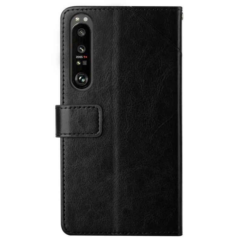 Folio Deksel Sony Xperia 1 Vi Y-remdesign Beskyttelse Deksel