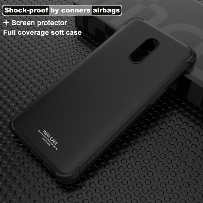 Deksel Til OnePlus 7 Anti-fall Class Protect - Black Metal