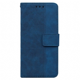 Folio Deksel Oppo Reno 12 5g Strappy Vevd Mønster