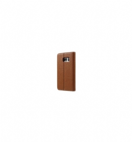 Folio Deksel Til Samsung Galaxy S7 Litchi Texture Leather - Brun