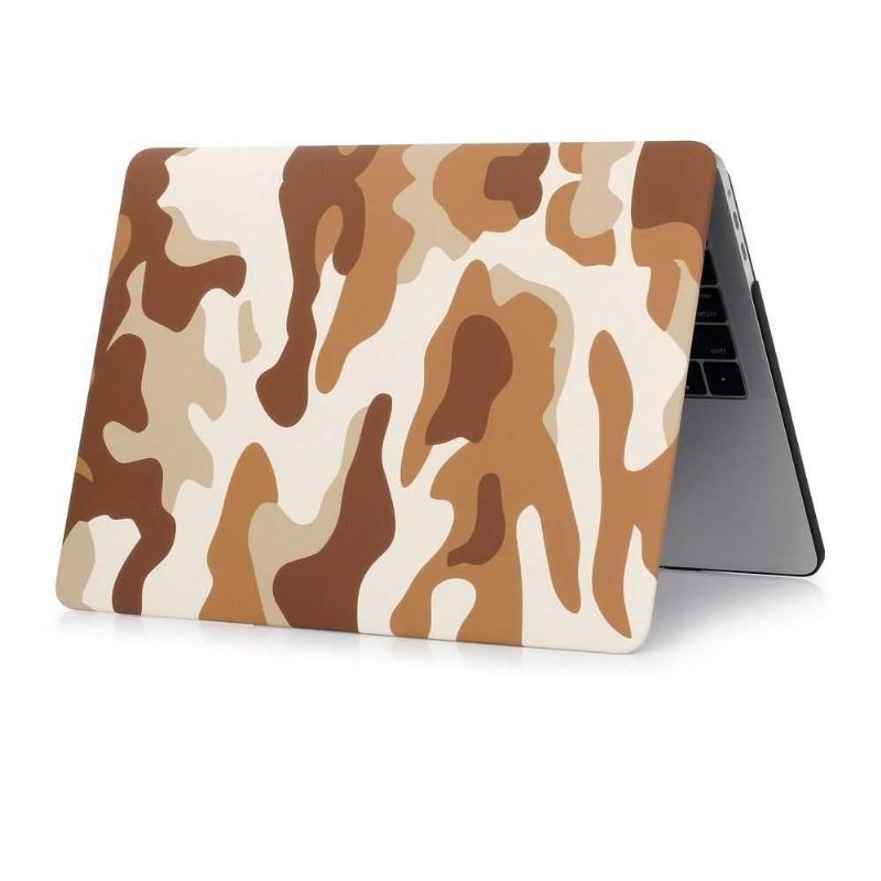 Macbook Pro 13 Deksel / Touch Bar Military Camouflage - Brun