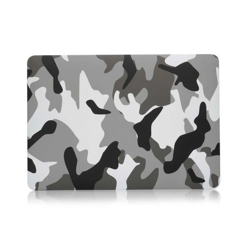 Macbook Pro 13 Deksel / Touch Bar Military Camouflage - Grå