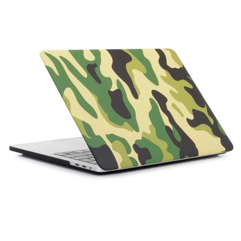 Macbook Pro 13 Deksel / Touch Bar Military Camouflage - Grønn