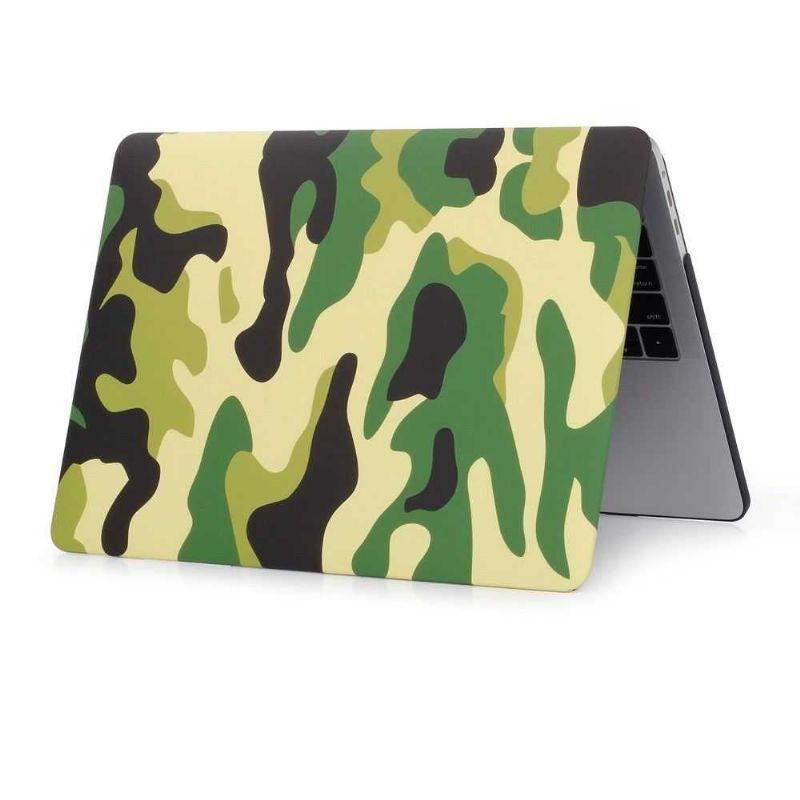 Macbook Pro 13 Deksel / Touch Bar Military Camouflage - Grønn