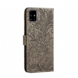 Etui Til Samsung Galaxy A51 Anti-fall Folio Deksel Blondestil