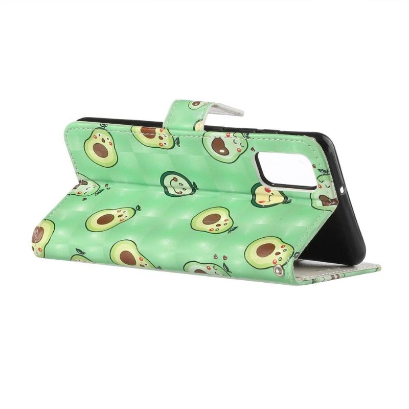 Folio Deksel Til Samsung Galaxy A51 Kawaii Avocado