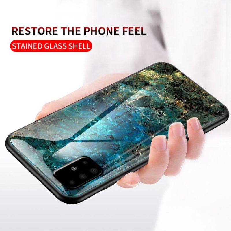 Mobildeksel Til Samsung Galaxy A51 Ocean Marble Glass Back