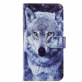 Folio Deksel Til Google Pixel 7A Med Kjede Min Strappy Wolf