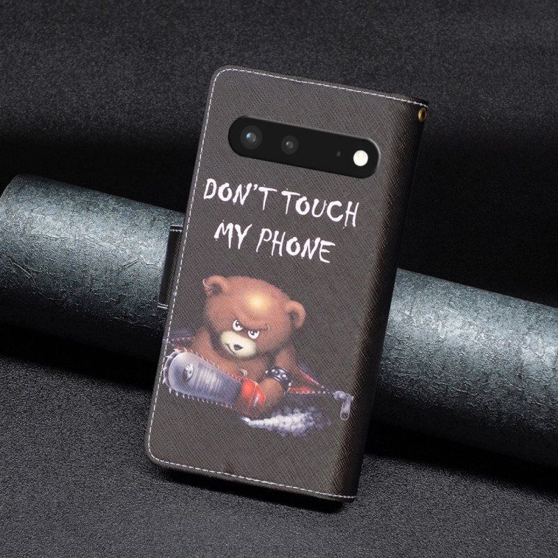 Folio Deksel Til Google Pixel 7 Lommebok Dangerous Bear Wallet