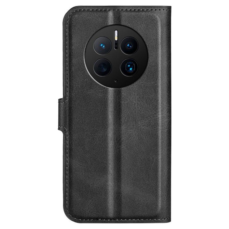 Folio Deksel Til Huawei Mate 50 Pro Faux Leather Design Plus