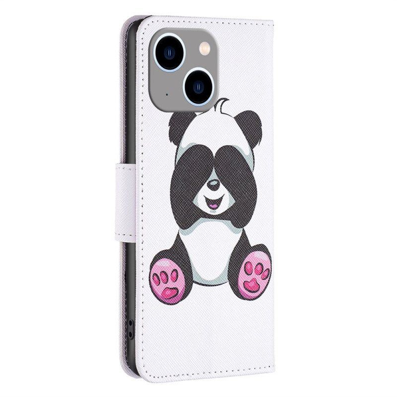 Folio Deksel Til iPhone 14 Plus Panda Moro