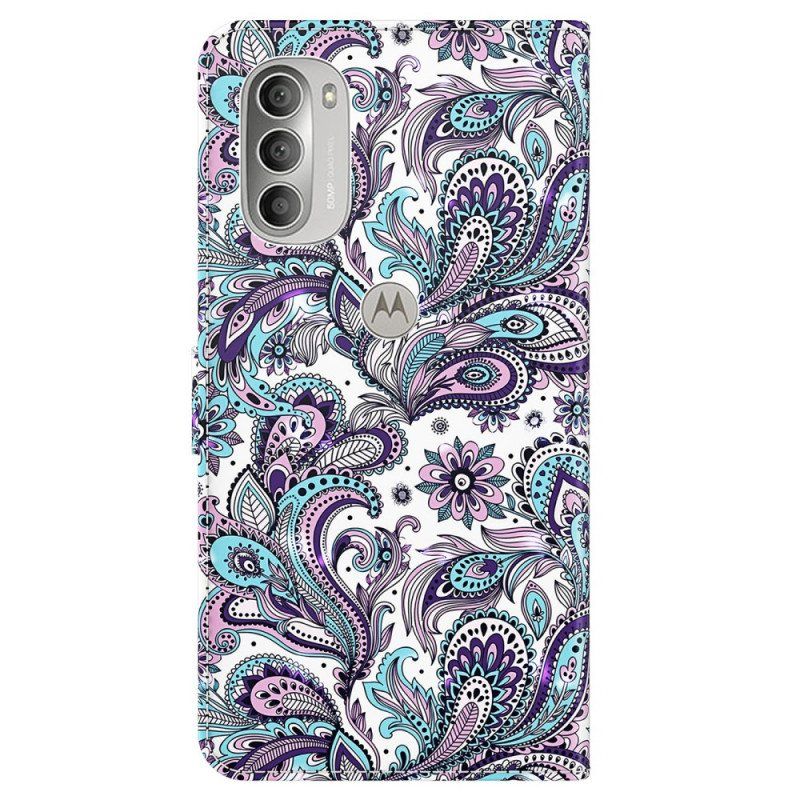 Folio Deksel Til Moto G51 5G Paisley