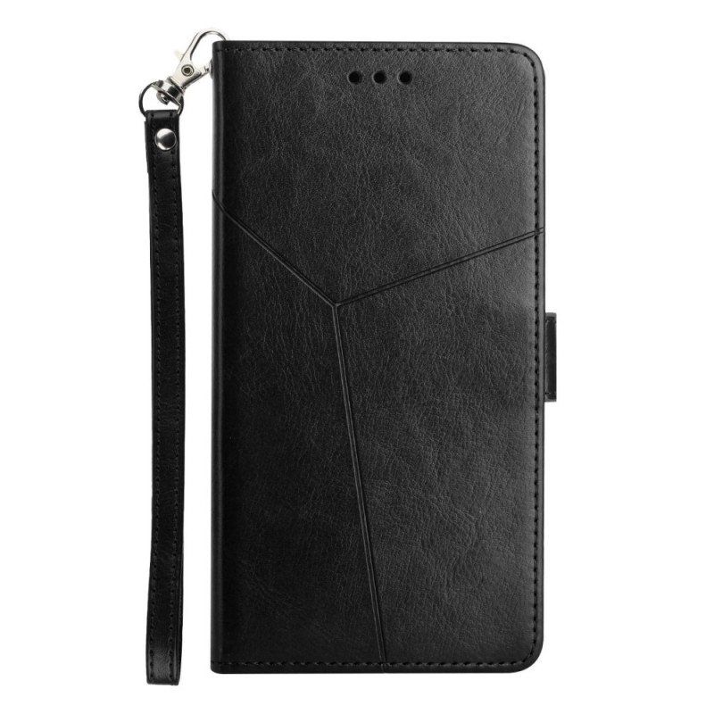 Folio Deksel Til Oppo A15 Stil Leather Geo Y Design