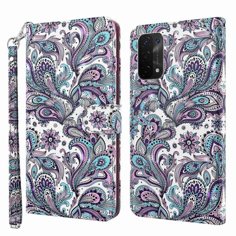 Folio Deksel Til Oppo A54 5G / A74 5G Paisley