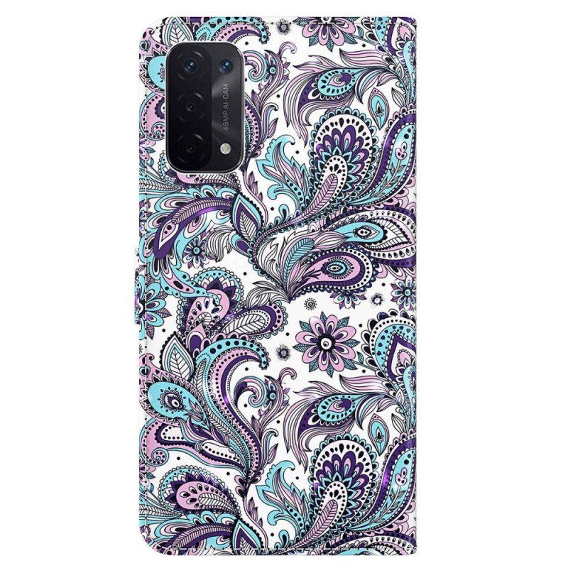 Folio Deksel Til Oppo A54 5G / A74 5G Paisley