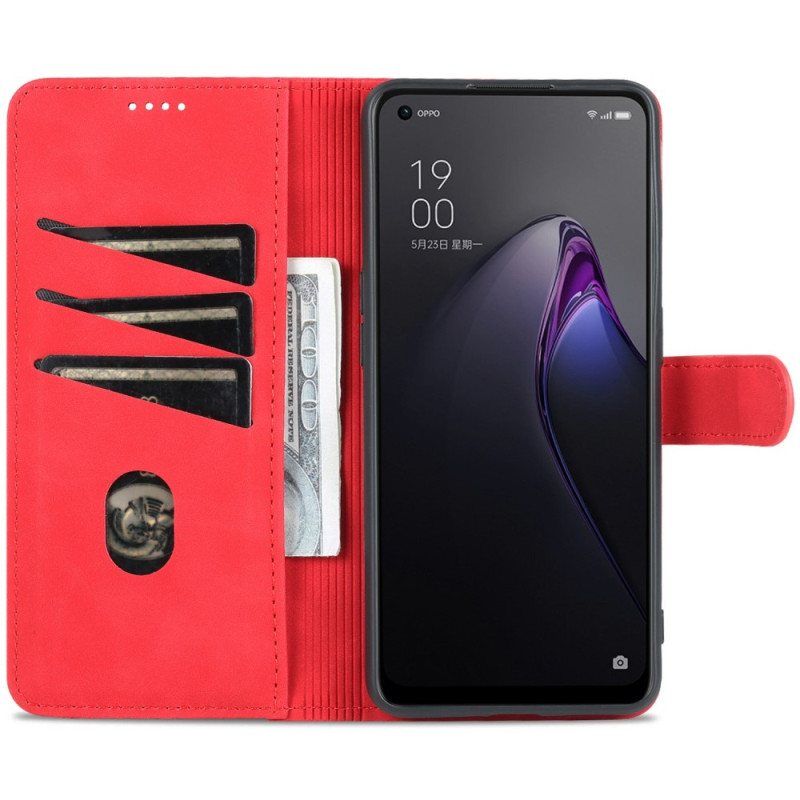 Folio Deksel Til Oppo Reno 8 Pro Azns Skinnstyling