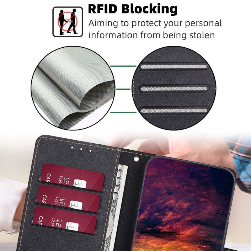 Folio Deksel Til Poco X5 5G Klassisk Rfid