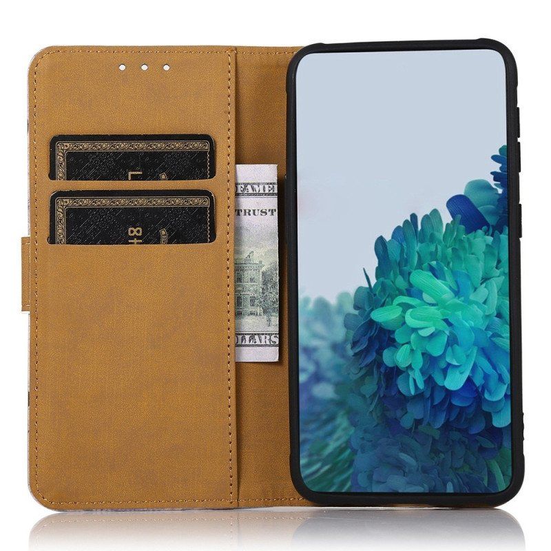 Folio Deksel Til Samsung Galaxy A14 / A14 5G Blomstrende Tre