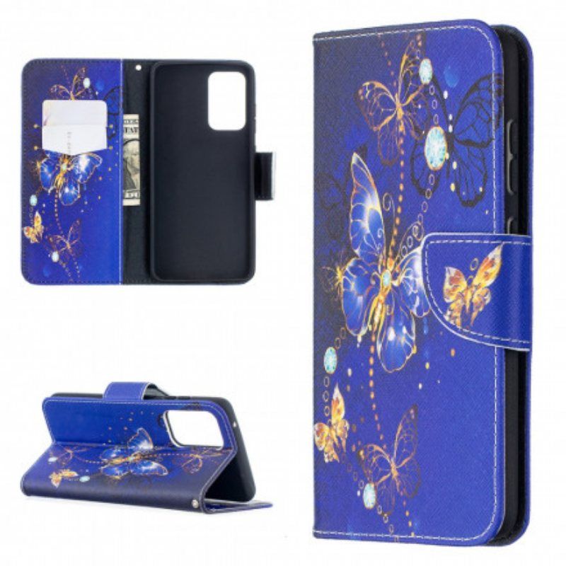 Folio Deksel Til Samsung Galaxy A52 4G / A52 5G / A52s 5G Butterflies Kings