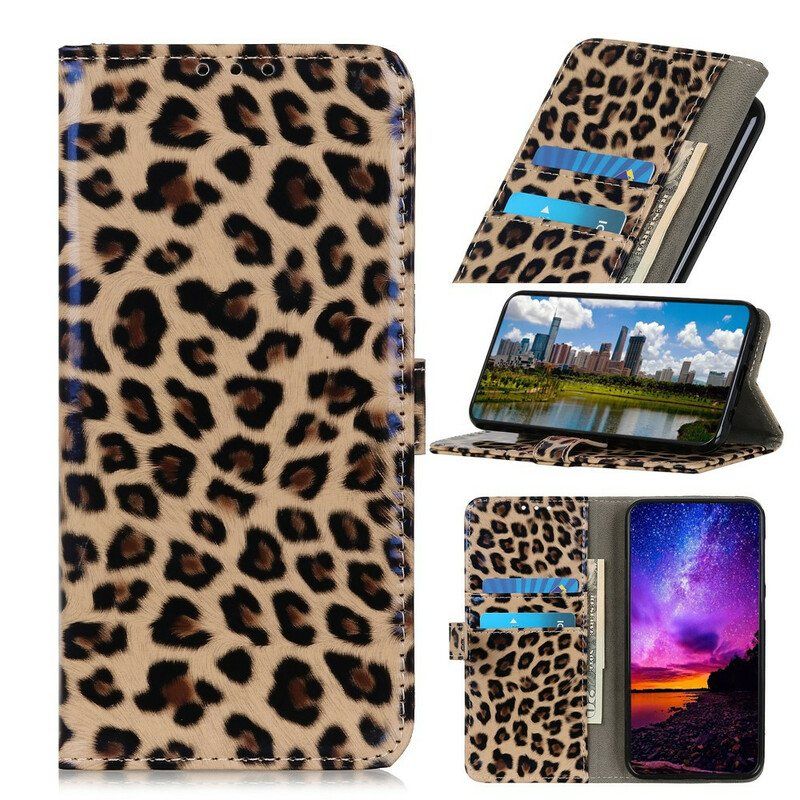 Folio Deksel Til Samsung Galaxy A52 4G / A52 5G / A52s 5G Vanlig Leopard